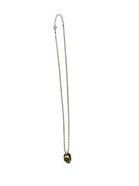Andrew Christian Skull Necklace Gold — One Size